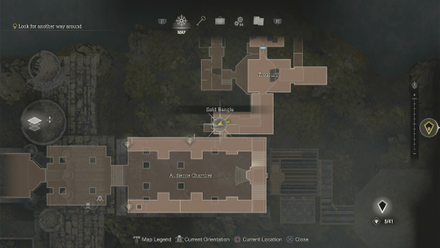 Resident Evil 4 Remake - Castle Gold Bangle Map Location