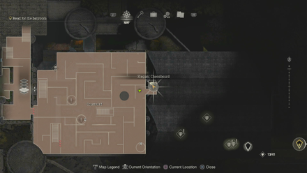 Resident Evil 4 Remake - Castle Elegant Chessboard Map Location