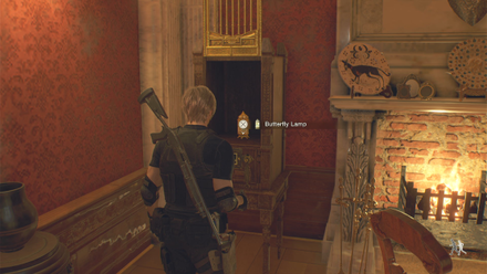Resident Evil 4 Remake - Castle Butterfly Lamp In-Game