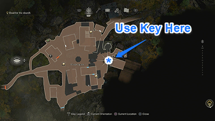 Resident Evil 4 Remake - House Collapsed Tower Map