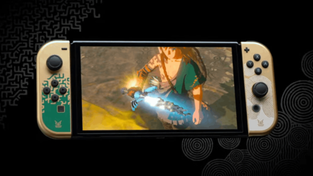 The Legend of Zelda- Tears of the Kingdom - Nintendo Switch Limited Edition OLED Model Front View
