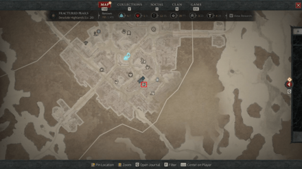 Diablo IV - Malady of the Soul Map View