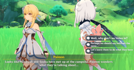 Genshin - Fungus Mechanicus - Talk to Haniyyah and Souka