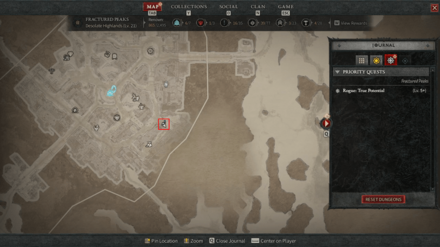 Diablo IV - Depths of Despair Map View
