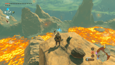 Botw - Eldin Korok 38 Overworld View