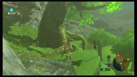 Botw - Dueling Peaks Korok 42 Overworld View