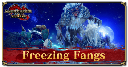 Monster Hunter Rise (MH Rise) - Freezing Fangs Quest Banner