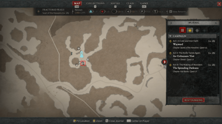 Diablo IV - Shattered Tribute Map View
