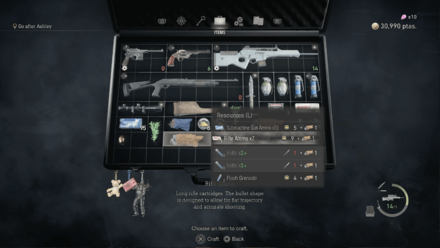 Resident Evil 4 Remake - Craft Rifle Ammo From Your Inventory