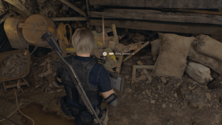 Resident Evil 4 Remake - Grab Ammo from Barrels and Drawers (Rifle)