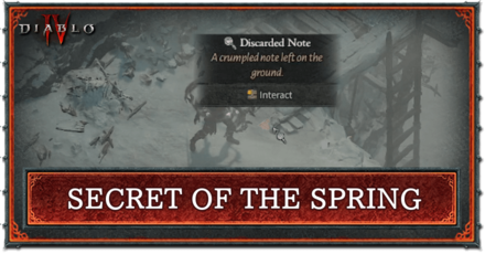 Diablo IV - Secret of the Spring Top Banner