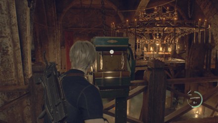 Resident Evil 4 Remake - Chandelier Drop In Game