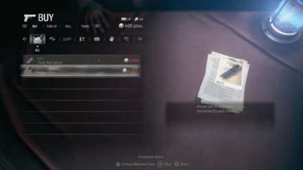 Resident Evil 4 Remake - Bolts Recipe in Merchant Shop