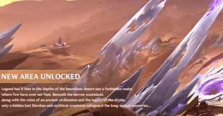 Genshin Impact - 3.6 Desert Map Area