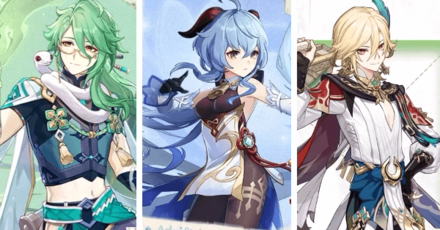 Genshin - Baizhu, Ganyu, and Kaveh