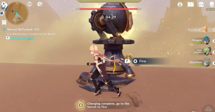Genshin - Fulminating Sandstorm Fire the Wenutslayer Cannon