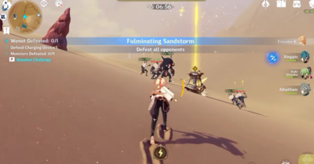 Genshin - Fulminating Sandstorm Defend the Charging Device