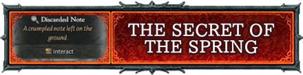 Diablo IV - The Secret of the Spring Partial Banner