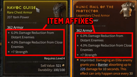 Diablo 4 - Consider Items with Good Affixes in the Late Game