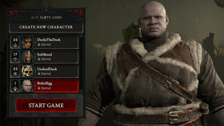 Diablo 4 - Create a New Character