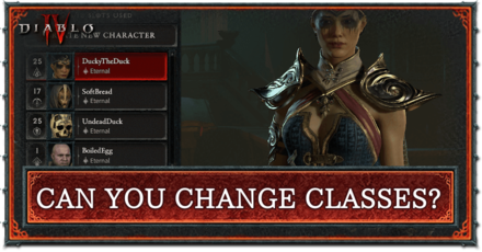 Diablo 4 - Can You Change Classes