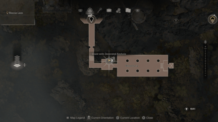 Resident Evil 4 Remake - Chest with Decorated Keyhole 3 Map Location