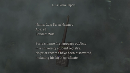 Luis Serra Report Resident Evil 4 Remake