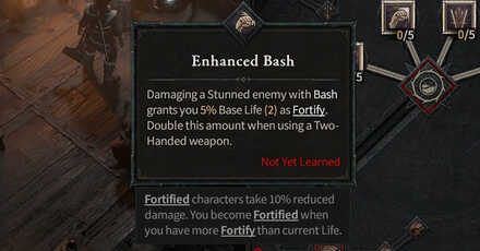 Barbarian Skill with Fortify - Diablo 4