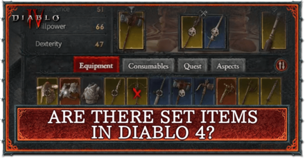 Diablo 4 - Are There Set Items in Diablo 4?