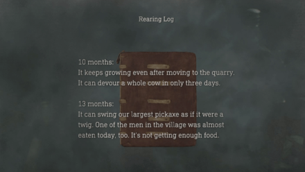 Rearing Log Resident Evil 4 Remake