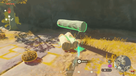 Zelda Tears of the Kingdom - Press the A Button to Grab an Object
