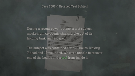 Case 2002-f: Escaped Test Subject Resident Evil 4 Remake