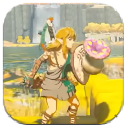 Tears of the Kingdom - Puffshroom+ Old Wooden Shield