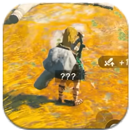 Tears of the Kingdom - Rock + Old Wooden Shield