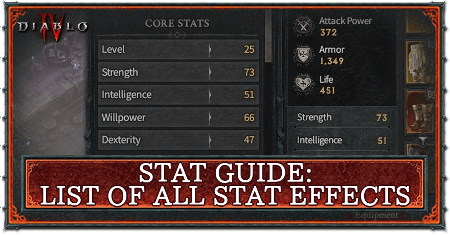 Stat Guide: All Stats Explained | Diablo 4 (D4)｜Game8