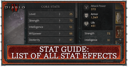 Diablo 4 - Stat Guide: List of All Stat Effects