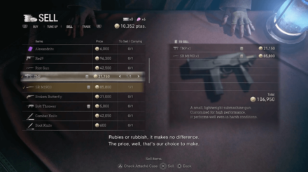 Resident Evil 4 Remake - Sell Unused Weapons and Ammo
