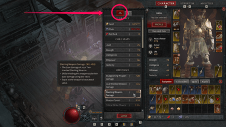 Diablo 4 - Select Materials and Stats