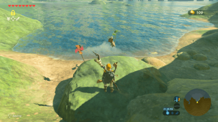 Botw - Lake Korok 9 Overworld View