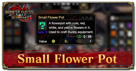 Monster Hunter Rise (MH Rise) - Small Flower Pot Banner