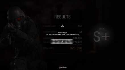 RE4 Mercenaries Reward Handcannon