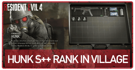Resident Evil 4 Remake - Hunk S++ Rank in Village