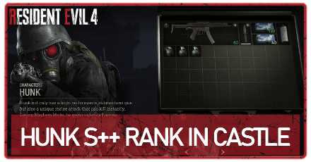 Resident Evil 4 Remake - Hunk S++ Rank in Castle