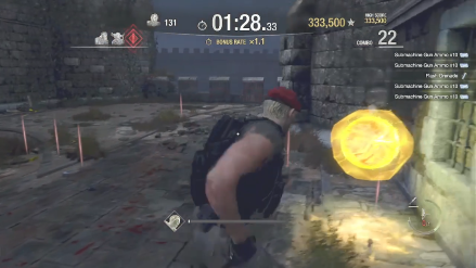 RE4 Mercenaries - Castle Yellow Orbs