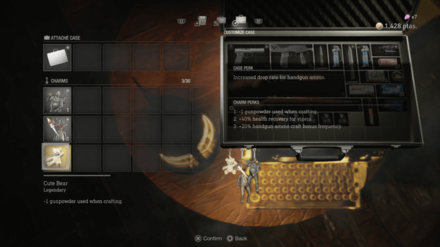 Resident Evil 4 Remake - Change Charms at the Typewriter