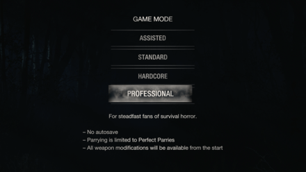 Resident Evil 4 Remake - Autosave Disabled in Professional Difficulty