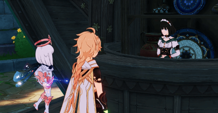 Genshin Impact - The Splendorous Sky That Day Walkthrough - Talk to Katheryne