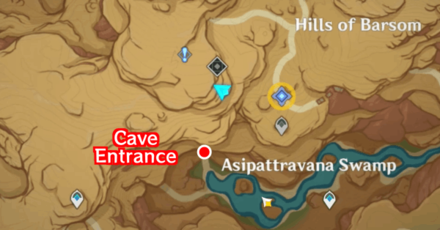 Genshin - An Artist Adrift Cave Entrance