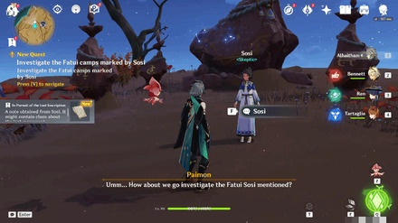 Genshin - Talk to Sosi After Unlocking Monumental Study Quest