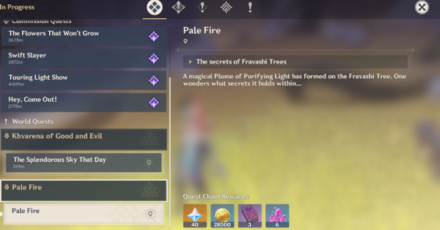 Genshin - Fravashi Tree - part of the Pale Fire quest.mode:show